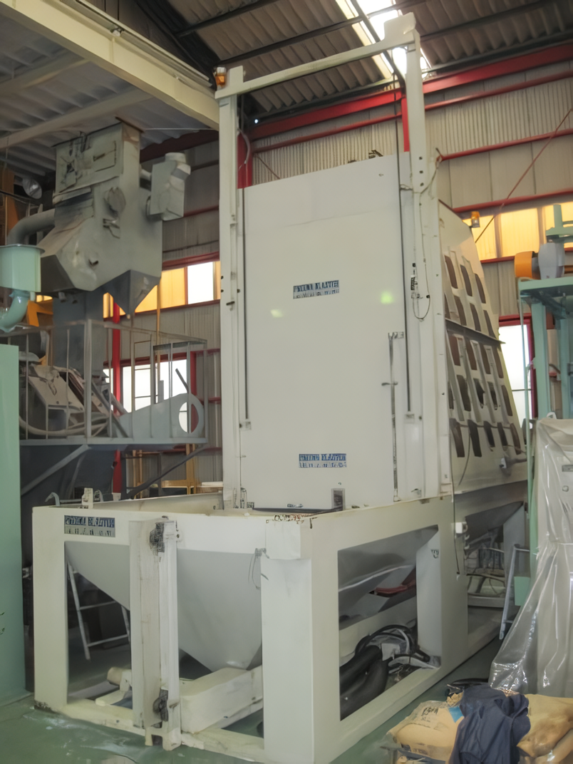 台車テーブル手動型エアーブラスト（直圧式）